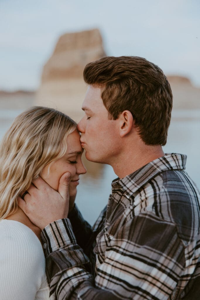 Braylee and Kacen | Lone Rock Lake Powell, Arizona Engagement Photos | Southern Utah Wedding and Elopement Photographer, Emily Dawn Photo
