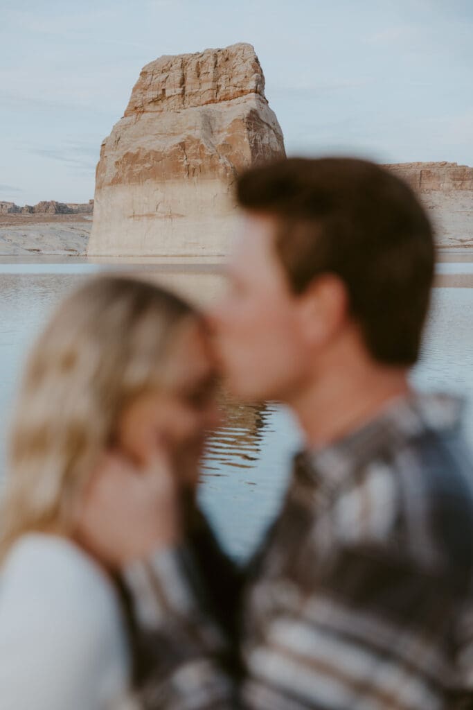 Braylee and Kacen | Lone Rock Lake Powell, Arizona Engagement Photos | Southern Utah Wedding and Elopement Photographer, Emily Dawn Photo