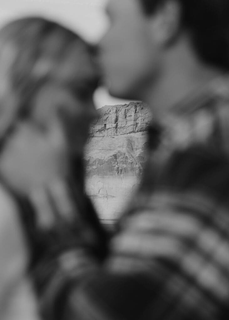 Braylee and Kacen | Lone Rock Lake Powell, Arizona Engagement Photos | Southern Utah Wedding and Elopement Photographer, Emily Dawn Photo