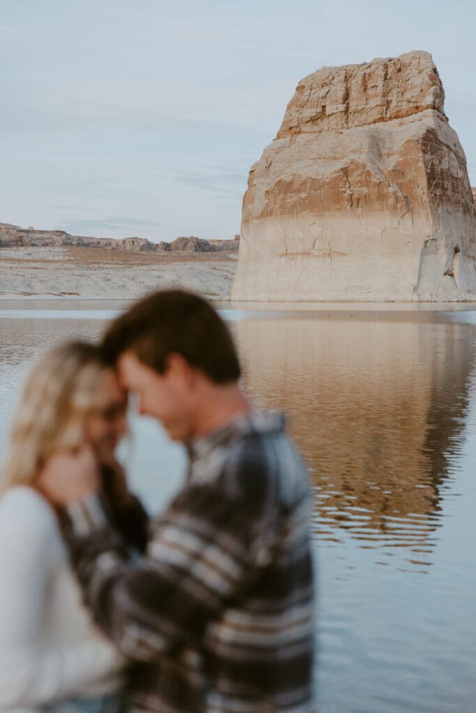 Braylee and Kacen | Lone Rock Lake Powell, Arizona Engagement Photos | Southern Utah Wedding and Elopement Photographer, Emily Dawn Photo
