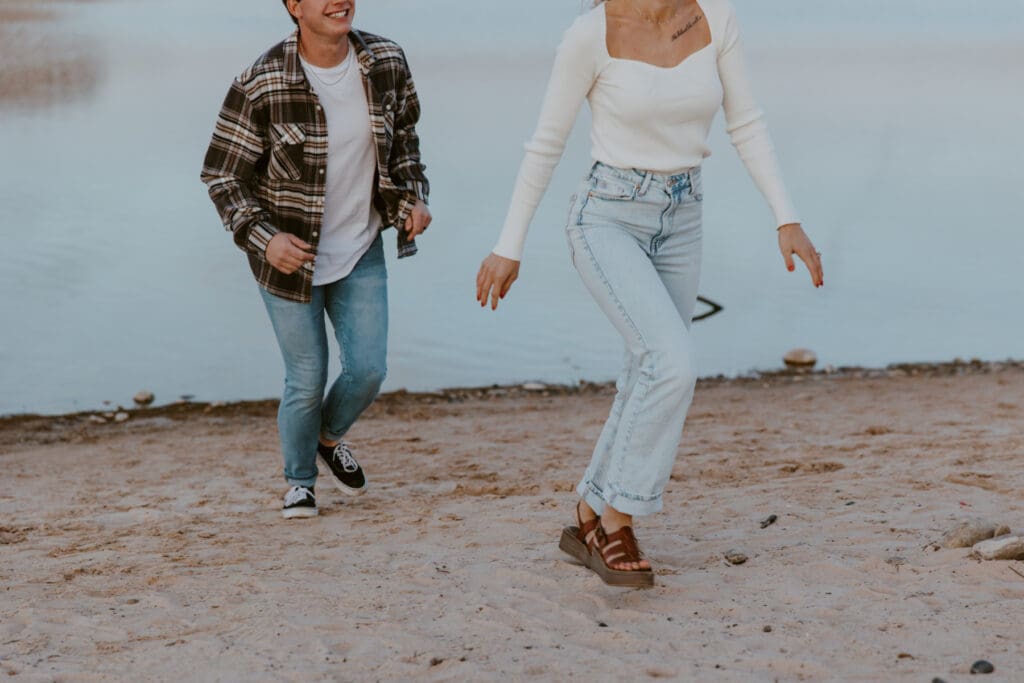 Braylee and Kacen | Lone Rock Lake Powell, Arizona Engagement Photos | Southern Utah Wedding and Elopement Photographer, Emily Dawn Photo