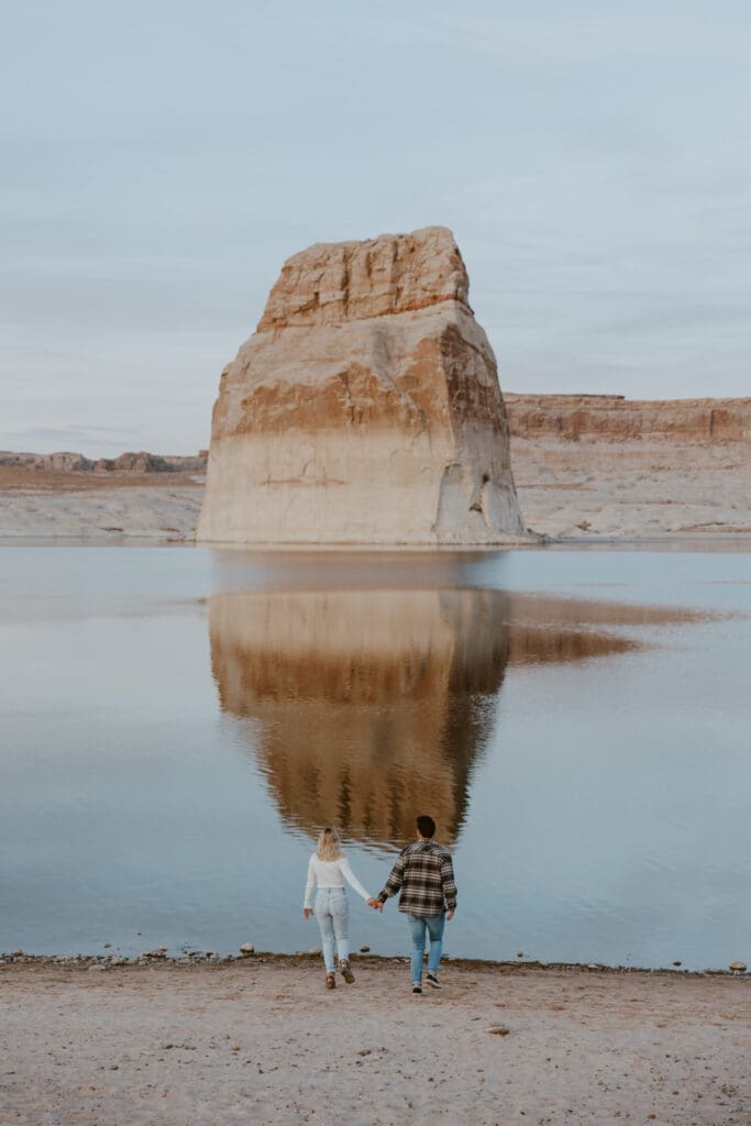 Braylee and Kacen | Lone Rock Lake Powell, Arizona Engagement Photos | Southern Utah Wedding and Elopement Photographer, Emily Dawn Photo