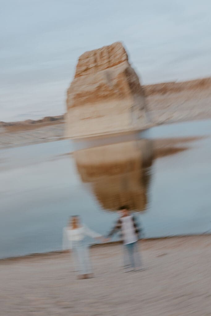 Braylee and Kacen | Lone Rock Lake Powell, Arizona Engagement Photos | Southern Utah Wedding and Elopement Photographer, Emily Dawn Photo