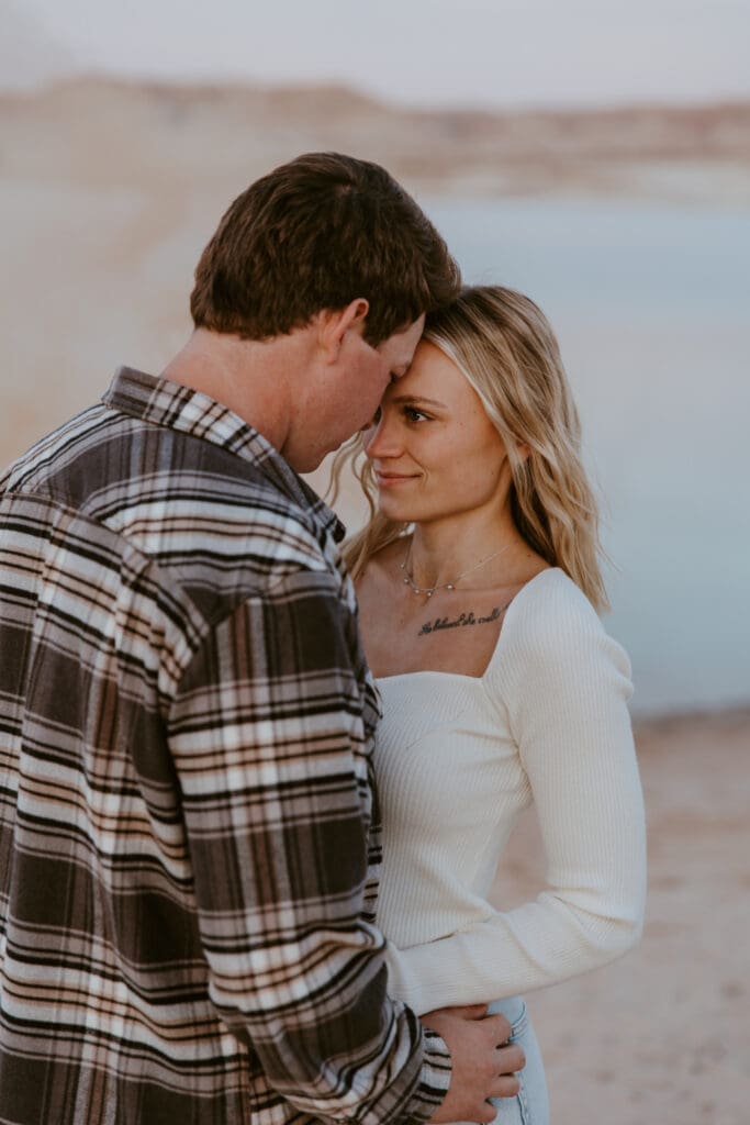 Braylee and Kacen | Lone Rock Lake Powell, Arizona Engagement Photos | Southern Utah Wedding and Elopement Photographer, Emily Dawn Photo