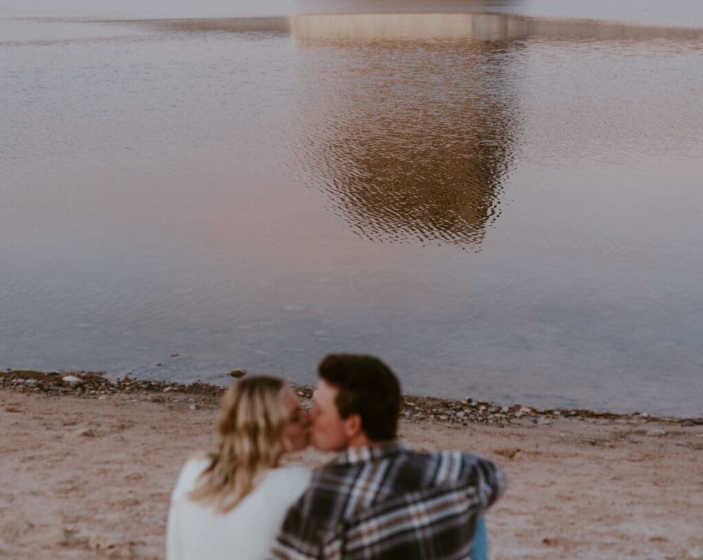 Braylee and Kacen | Lone Rock Lake Powell, Arizona Engagement Photos | Southern Utah Wedding and Elopement Photographer, Emily Dawn Photo