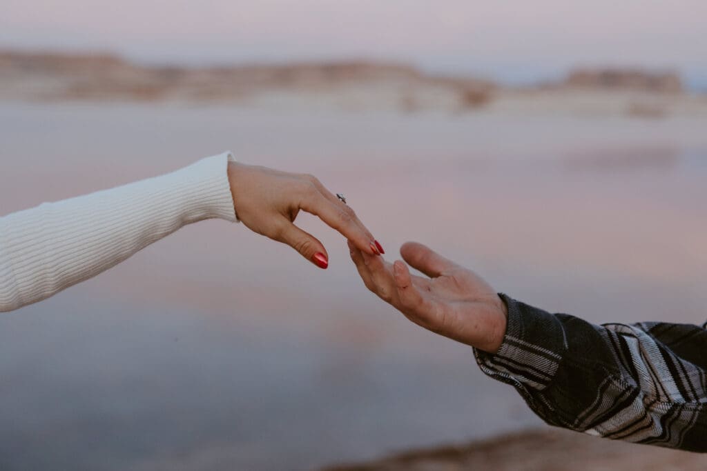 Braylee and Kacen | Lone Rock Lake Powell, Arizona Engagement Photos | Southern Utah Wedding and Elopement Photographer, Emily Dawn Photo