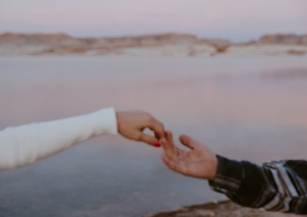 Braylee and Kacen | Lone Rock Lake Powell, Arizona Engagement Photos | Southern Utah Wedding and Elopement Photographer, Emily Dawn Photo