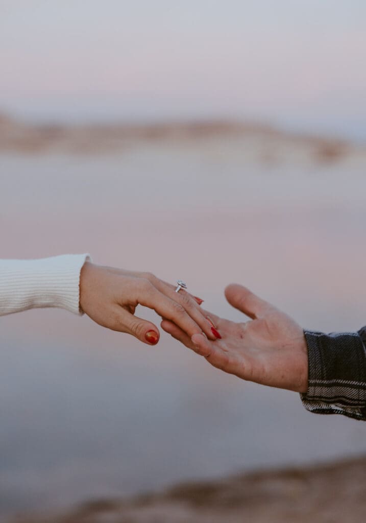 Braylee and Kacen | Lone Rock Lake Powell, Arizona Engagement Photos | Southern Utah Wedding and Elopement Photographer, Emily Dawn Photo