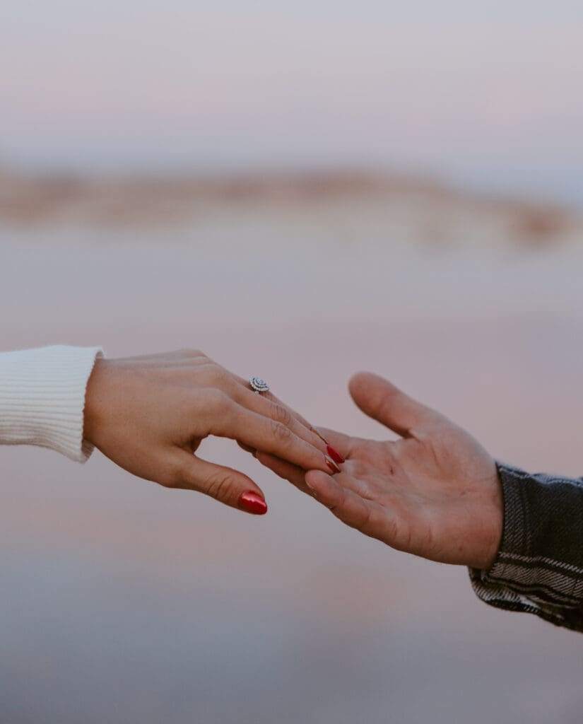 Braylee and Kacen | Lone Rock Lake Powell, Arizona Engagement Photos | Southern Utah Wedding and Elopement Photographer, Emily Dawn Photo