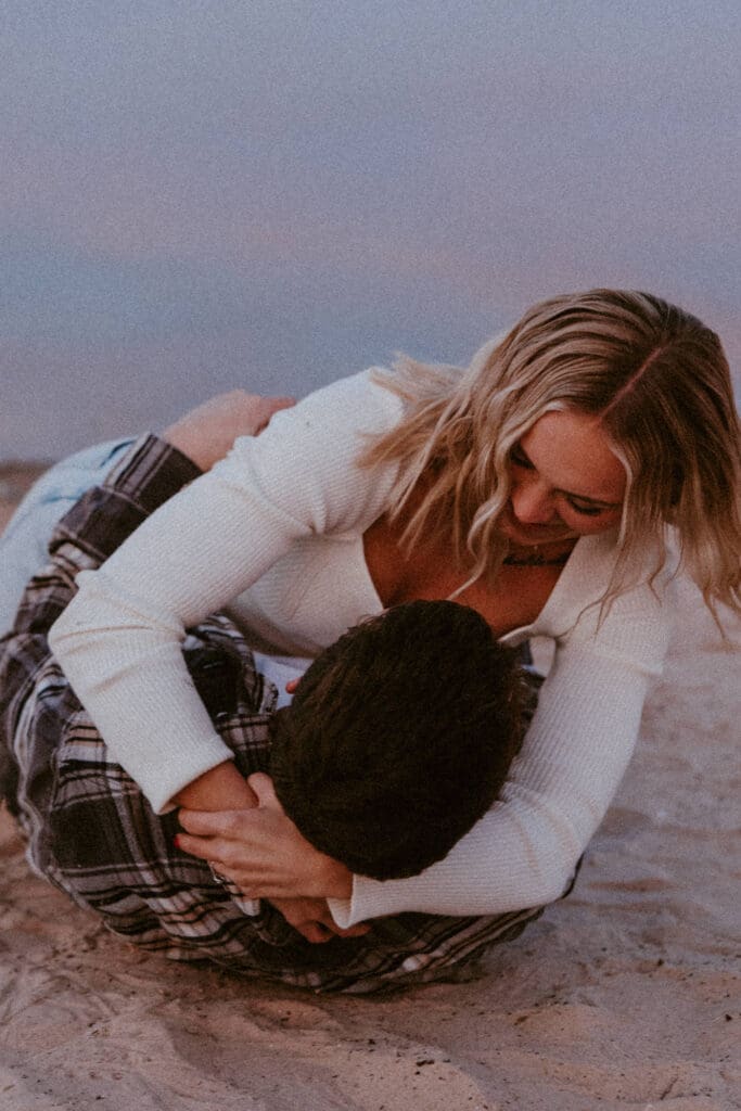 Braylee and Kacen | Lone Rock Lake Powell, Arizona Engagement Photos | Southern Utah Wedding and Elopement Photographer, Emily Dawn Photo