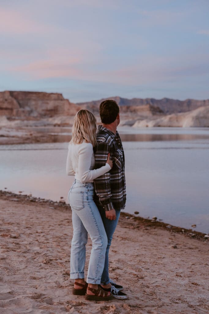 Braylee and Kacen | Lone Rock Lake Powell, Arizona Engagement Photos | Southern Utah Wedding and Elopement Photographer, Emily Dawn Photo