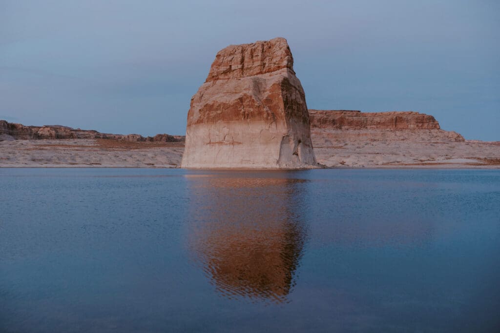 Braylee and Kacen | Lone Rock Lake Powell, Arizona Engagement Photos | Southern Utah Wedding and Elopement Photographer, Emily Dawn Photo