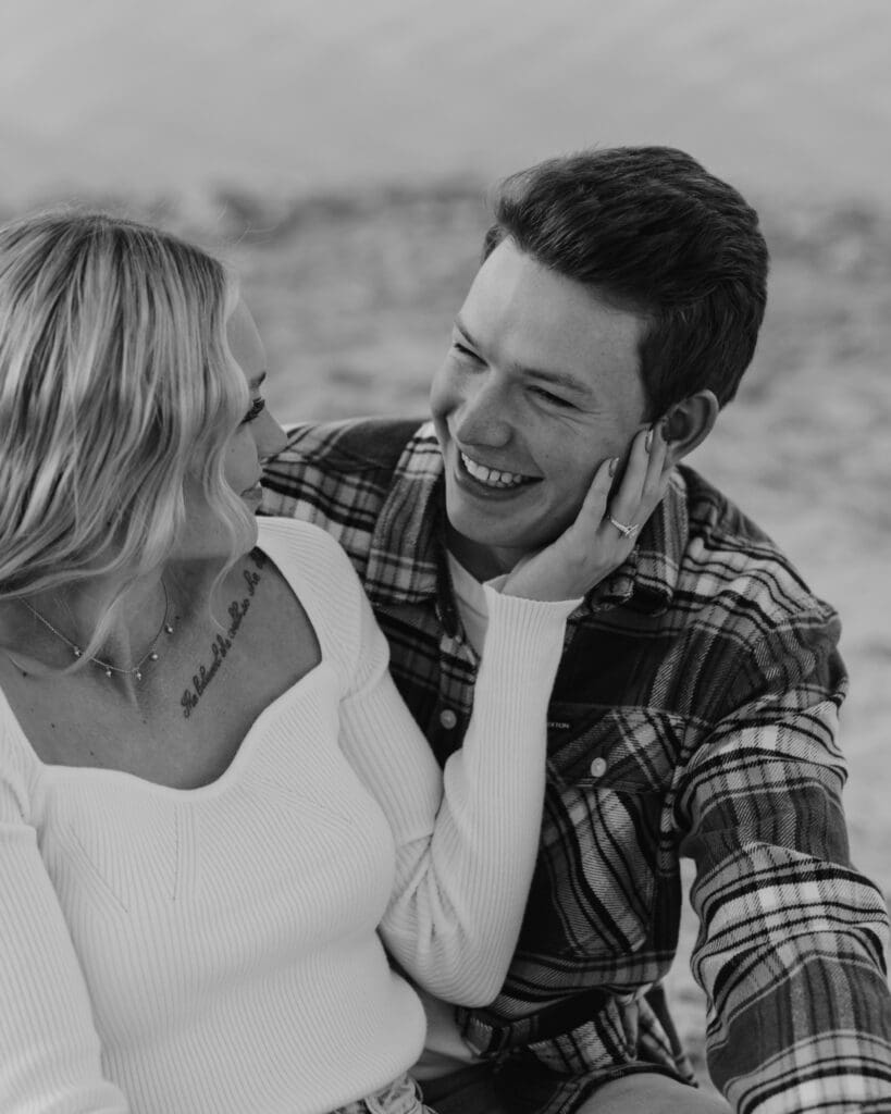 Braylee and Kacen | Lone Rock Lake Powell, Arizona Engagement Photos | Southern Utah Wedding and Elopement Photographer, Emily Dawn Photo