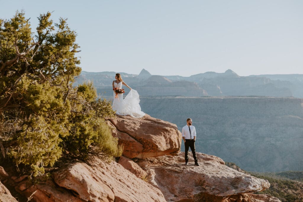 Brittney and Kade | Zion National Park Picnic Elopement | Southern Utah Wedding and Elopement Photographer, Emily Dawn Photo