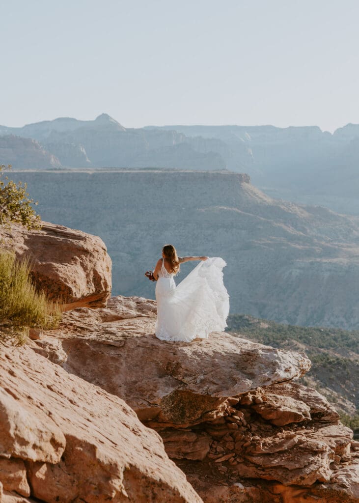 Brittney and Kade | Zion National Park Picnic Elopement | Southern Utah Wedding and Elopement Photographer, Emily Dawn Photo