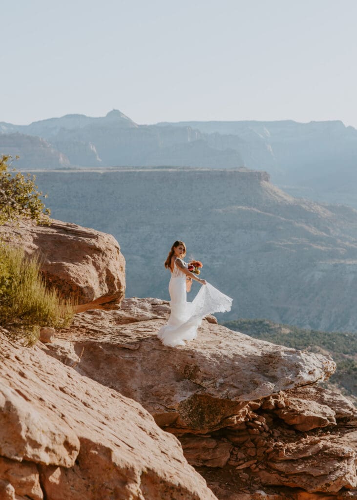 Brittney and Kade | Zion National Park Picnic Elopement | Southern Utah Wedding and Elopement Photographer, Emily Dawn Photo