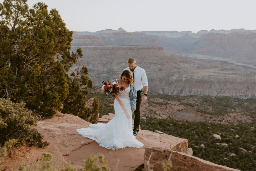 Brittney and Kade | Zion National Park Picnic Elopement | Southern Utah Wedding and Elopement Photographer, Emily Dawn Photo