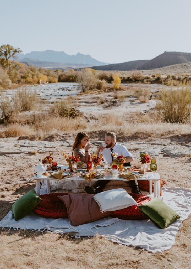 Brittney and Kade | Zion National Park Picnic Elopement | Southern Utah Wedding and Elopement Photographer, Emily Dawn Photo