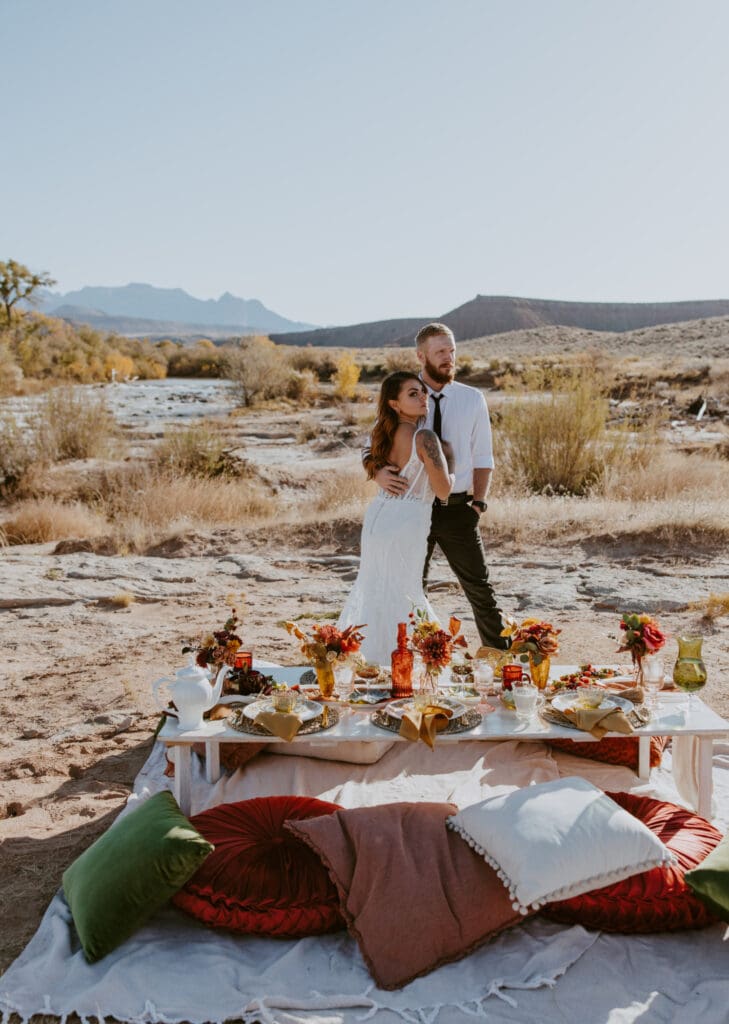 Brittney and Kade | Zion National Park Picnic Elopement | Southern Utah Wedding and Elopement Photographer, Emily Dawn Photo