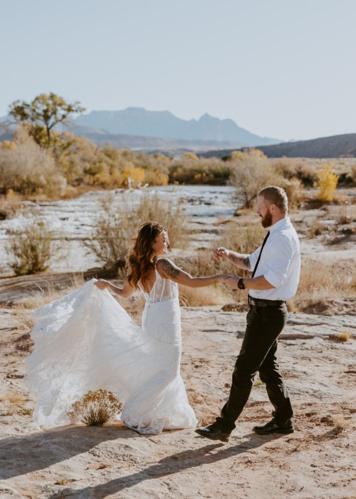 Brittney and Kade | Zion National Park Picnic Elopement | Southern Utah Wedding and Elopement Photographer, Emily Dawn Photo