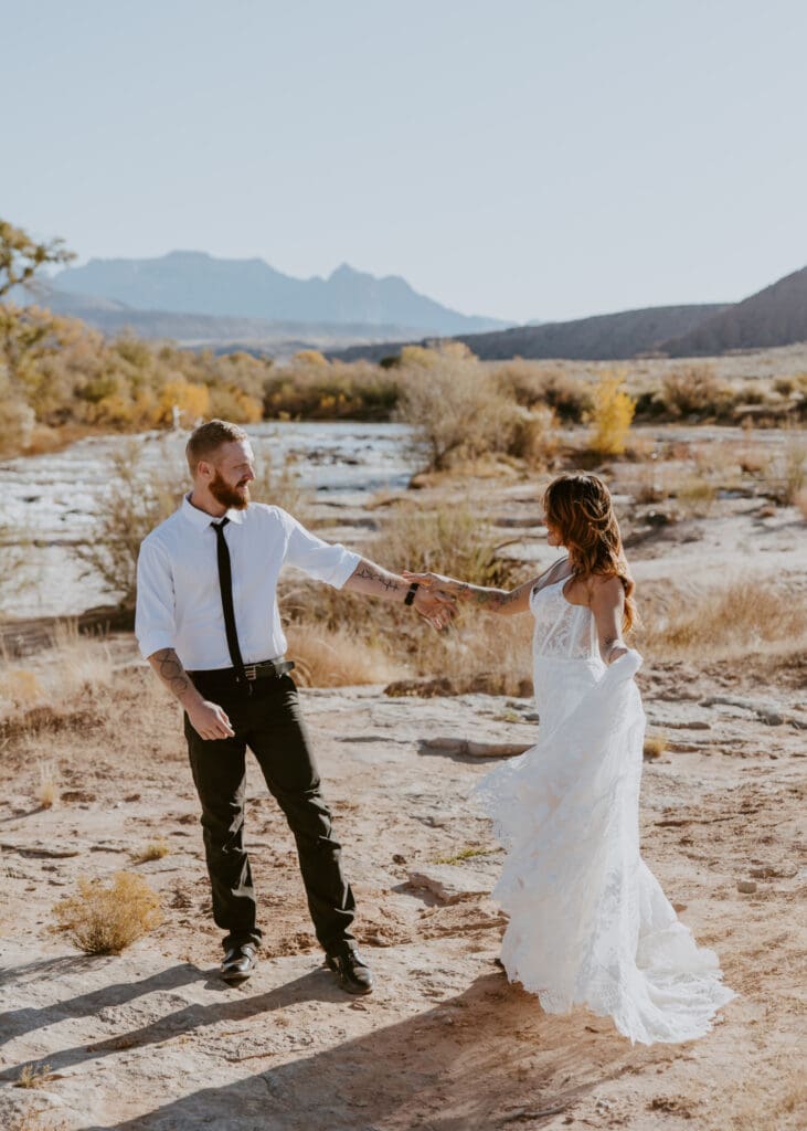 Brittney and Kade | Zion National Park Picnic Elopement | Southern Utah Wedding and Elopement Photographer, Emily Dawn Photo