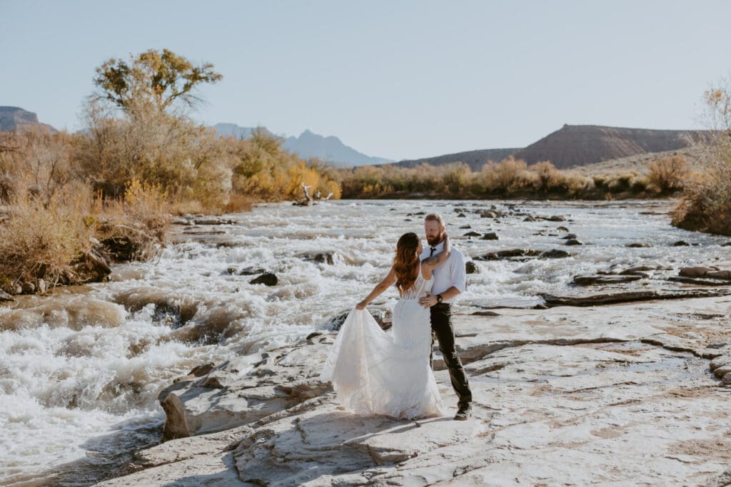 Brittney and Kade | Zion National Park Picnic Elopement | Southern Utah Wedding and Elopement Photographer, Emily Dawn Photo