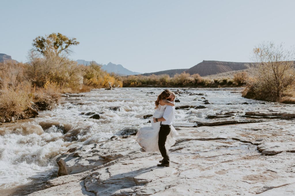 Brittney and Kade | Zion National Park Picnic Elopement | Southern Utah Wedding and Elopement Photographer, Emily Dawn Photo