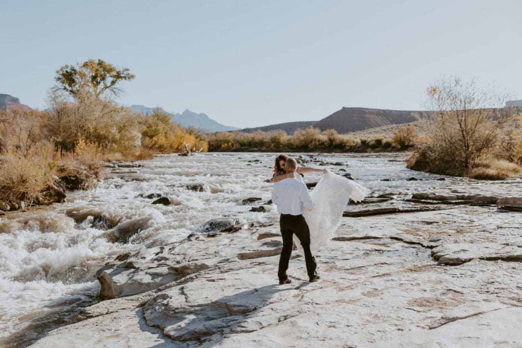 Brittney and Kade | Zion National Park Picnic Elopement | Southern Utah Wedding and Elopement Photographer, Emily Dawn Photo