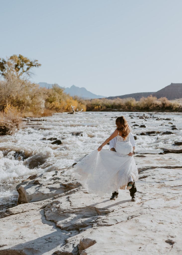 Brittney and Kade | Zion National Park Picnic Elopement | Southern Utah Wedding and Elopement Photographer, Emily Dawn Photo