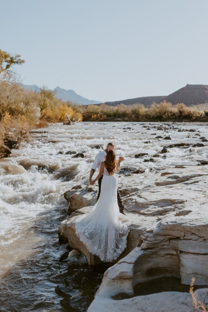 Brittney and Kade | Zion National Park Picnic Elopement | Southern Utah Wedding and Elopement Photographer, Emily Dawn Photo