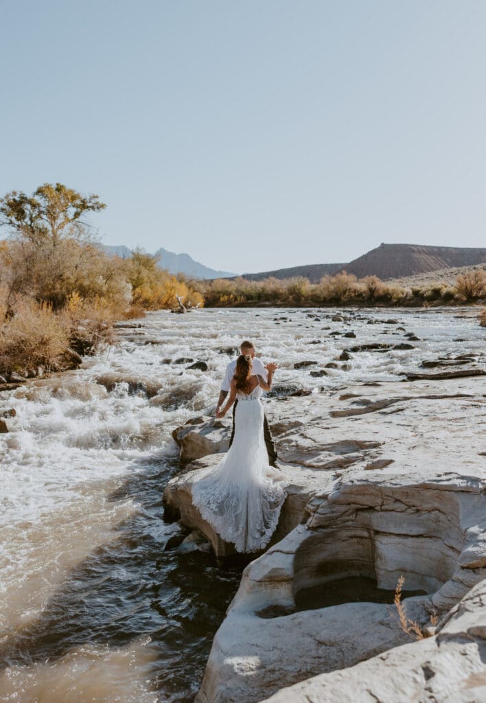 Brittney and Kade | Zion National Park Picnic Elopement | Southern Utah Wedding and Elopement Photographer, Emily Dawn Photo