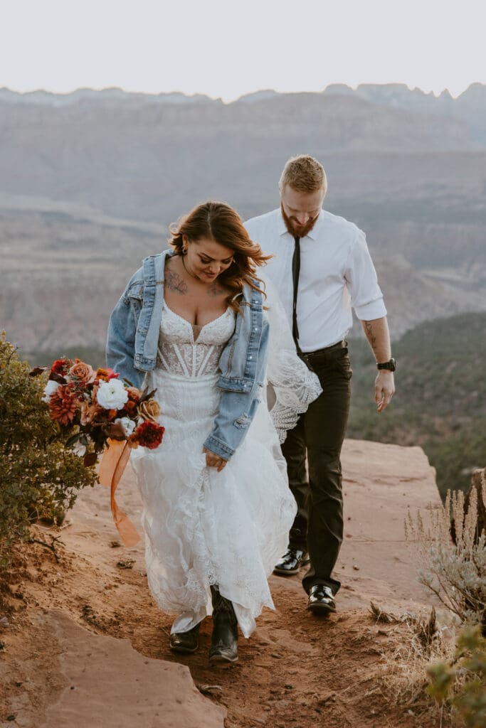 Brittney and Kade | Zion National Park Picnic Elopement | Southern Utah Wedding and Elopement Photographer, Emily Dawn Photo