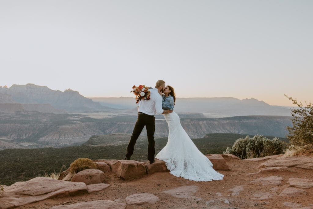 Brittney and Kade | Zion National Park Picnic Elopement | Southern Utah Wedding and Elopement Photographer, Emily Dawn Photo