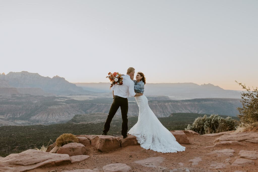 Brittney and Kade | Zion National Park Picnic Elopement | Southern Utah Wedding and Elopement Photographer, Emily Dawn Photo