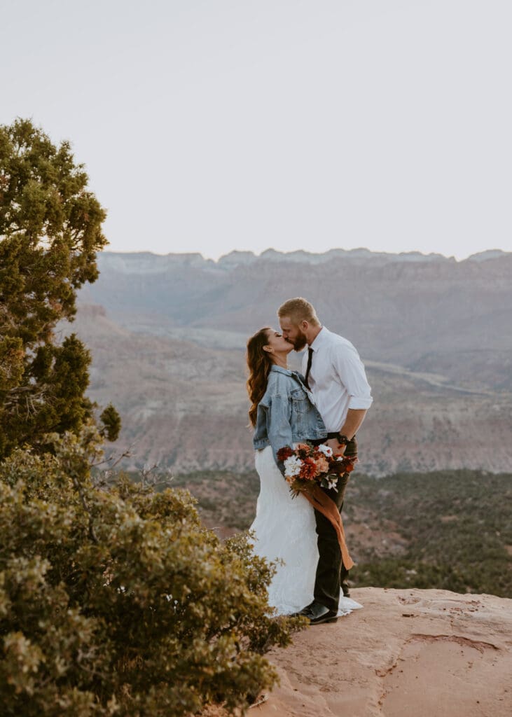 Brittney and Kade | Zion National Park Picnic Elopement | Southern Utah Wedding and Elopement Photographer, Emily Dawn Photo