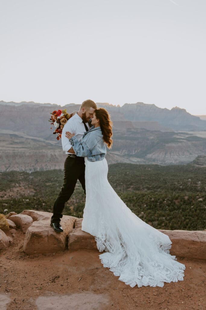 Brittney and Kade | Zion National Park Picnic Elopement | Southern Utah Wedding and Elopement Photographer, Emily Dawn Photo