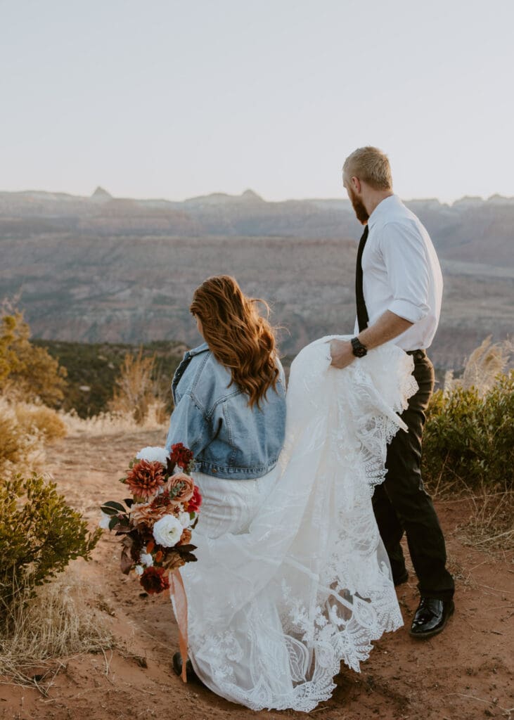 Brittney and Kade | Zion National Park Picnic Elopement | Southern Utah Wedding and Elopement Photographer, Emily Dawn Photo