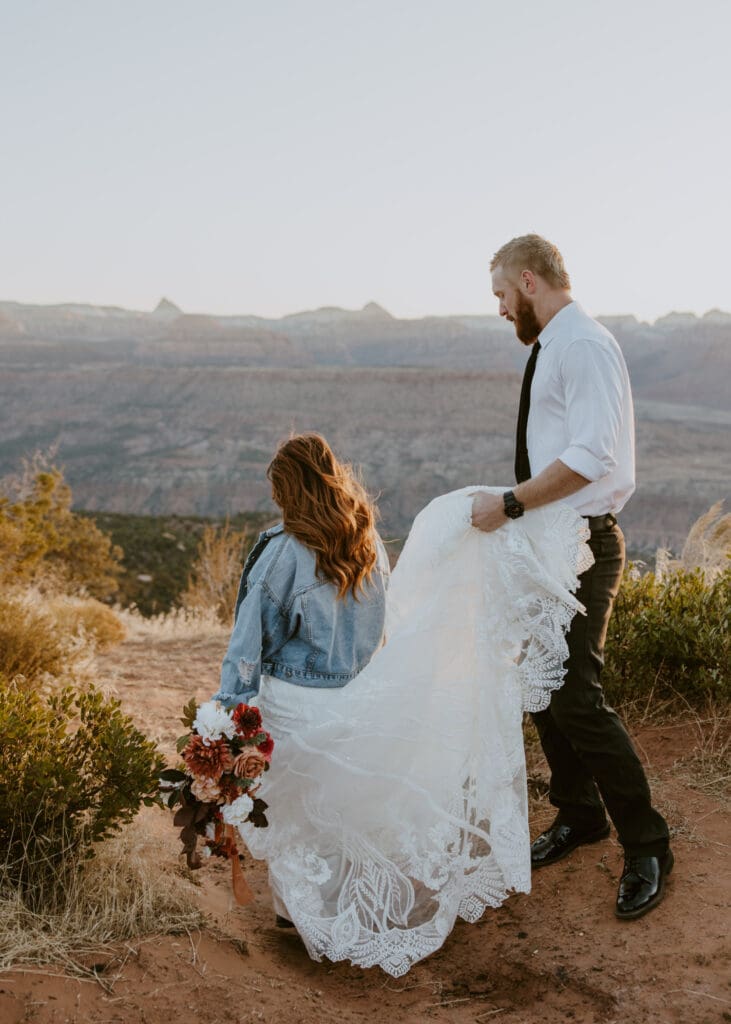Brittney and Kade | Zion National Park Picnic Elopement | Southern Utah Wedding and Elopement Photographer, Emily Dawn Photo