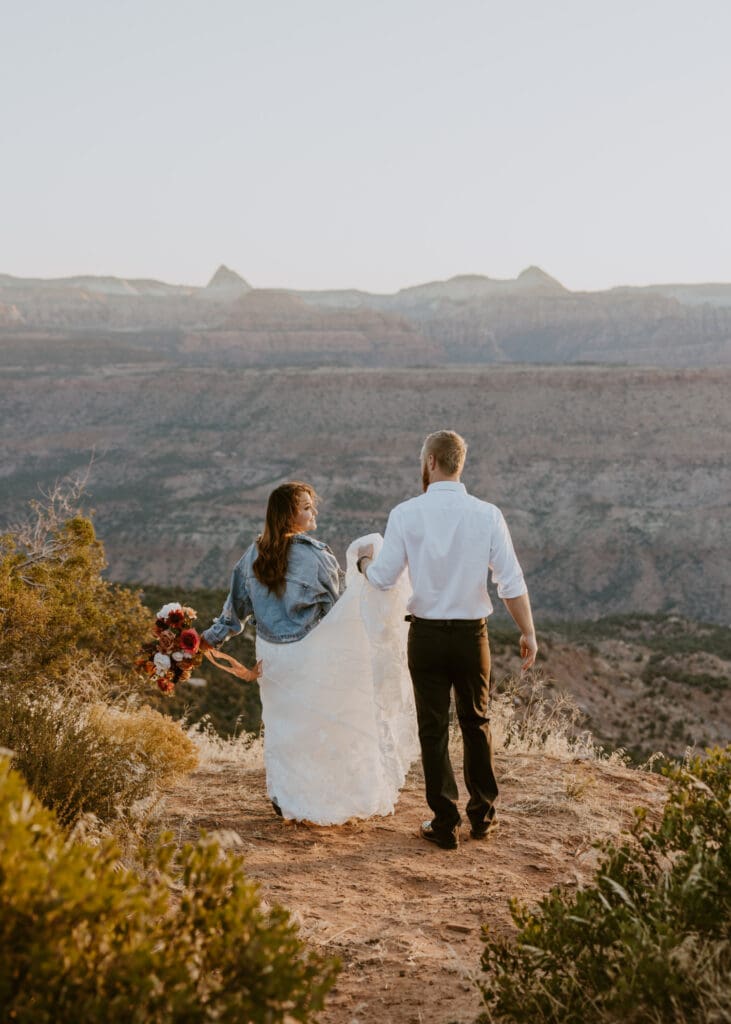 Brittney and Kade | Zion National Park Picnic Elopement | Southern Utah Wedding and Elopement Photographer, Emily Dawn Photo