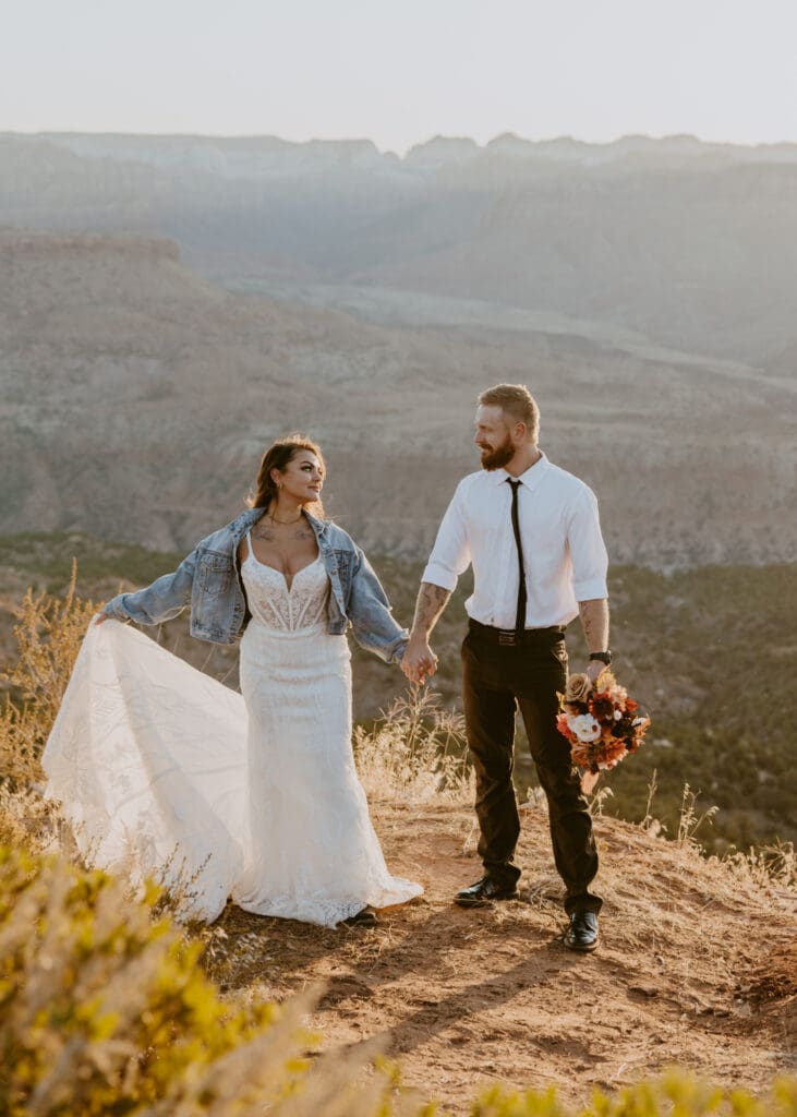 Brittney and Kade | Zion National Park Picnic Elopement | Southern Utah Wedding and Elopement Photographer, Emily Dawn Photo
