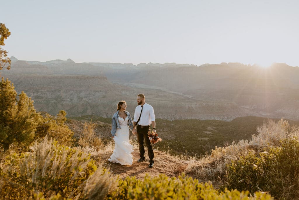 Brittney and Kade | Zion National Park Picnic Elopement | Southern Utah Wedding and Elopement Photographer, Emily Dawn Photo
