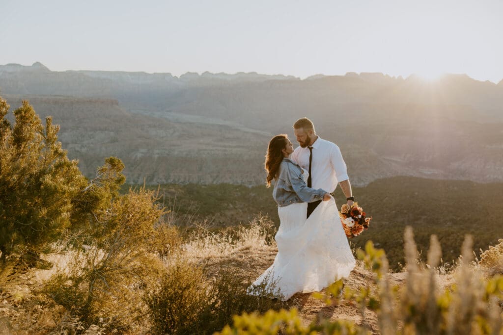 Brittney and Kade | Zion National Park Picnic Elopement | Southern Utah Wedding and Elopement Photographer, Emily Dawn Photo