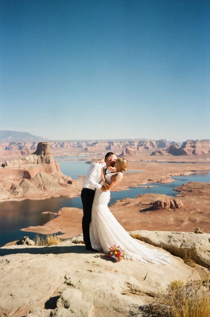 Ashlyn and Joe | Alstrom Point Lake Powell Elopement | Big Water, Utah | Southern Utah Wedding and Elopement Photographer, Emily Dawn Photo